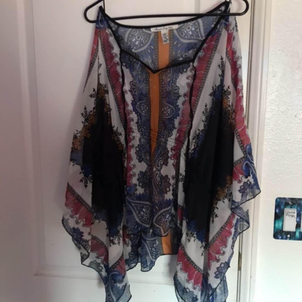 Sheer, bathing suit coverup